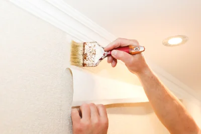 Pose de papier peint à Fouquebrune — revêtements muraux et toiles de verre